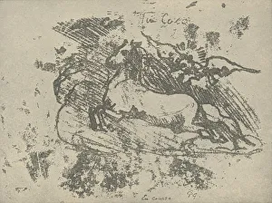 Work Of Art Prints: Running, 1936. Artist: Paul Gauguin