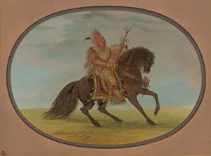 Sauk Prints: The Running Fox on a Fine Horse - Saukie, 1861 / 1869. Creator: George Catlin