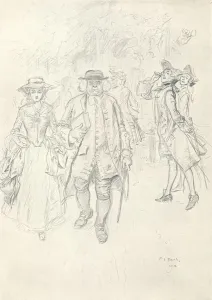 Ignoring Gallery: Running The Gauntlet - Stage II, c1920. Artist: Charles Edmund Brock