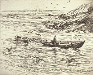 Return Prints: Running In, c1890-1940. Creator: Charles Herbert Woodbury