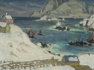Boberg Anna Katarina Prints: Running before the Storm. Study from North Norway. Creator: Anna Katarina Boberg