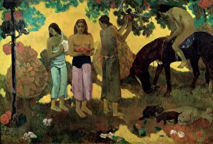 Polynesia Gallery: Rupe Rupe (Fruit Gathering), 1899. Artist: Paul Gauguin
