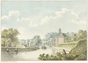 Vecht Prints: The Rupelmonde house on the Vecht, 1754-1820. Creator: Hermanus Numan