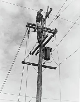 Engineers Prints: Rural electrification, San Joaquin Valley, California, 1938. Creator: Dorothea Lange