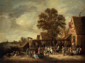 Courtyard Prints: Rural Feast, 1646. Creator: David Teniers II