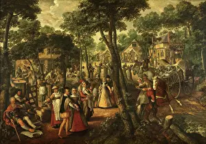 Street Vendor Prints: Rural Festival, 1563. Creator: Joachim Beuckelaer