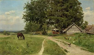 Rural Landscape, 1890-1900. Creator: Klodt (Clodt), Nikolai Alexandrovich (1865-1918)