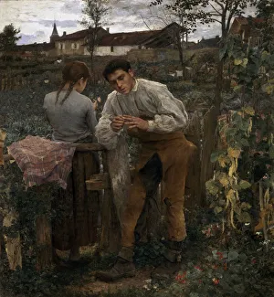 Jules Bastien Lepage Prints: Rural Love, 1882. Artist: Jules Bastien-Lepage