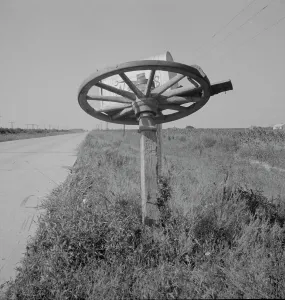 Mississippi United States Of America Prints: Rural mailbox, Mississippi, 1937. Creator: Dorothea Lange