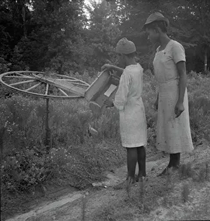 Mailbox Prints: Rural mailbox, thirty-nine miles from Valdosta, Georgia, 1937. Creator: Dorothea Lange