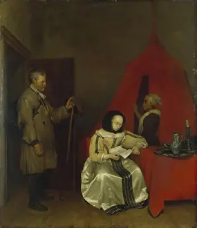 Class Prints: Rural Postman, 1654. Creator: Gerard ter Borch I