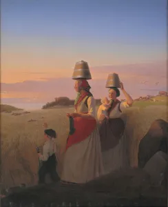 Multitasking Prints: Rural Scene, 1848. Creator: Jorgen Sonne