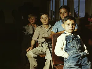 Vachon John Gallery: Rural school children, San Augustine County, Texas, 1943. Creator: John Vachon