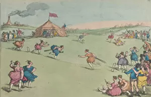 Cricketers Gallery: Rural Sports or a Cricket Match Extraordinary, October 10, 1811. October 10, 1811