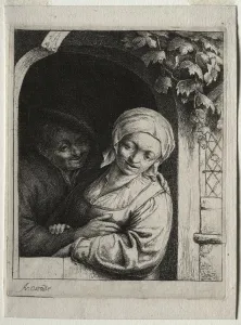 Rural Tenderness (village romance). Creator: Adriaen van Ostade (Dutch, 1610-1684)