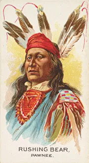 Rushing Prints: Rushing Bear, Pawnee, from the American Indian Chiefs series (N2) for Allen &amp