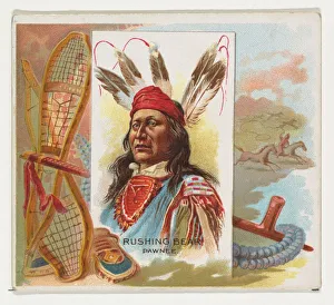 Rushing Bear, Pawnee, from the American Indian Chiefs series (N36) for Allen &