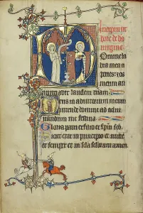Initial Prints: Ruskin Hours, about 1300. Creator: Unknown