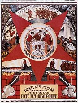 Dmitriy Stakhievich Collection: Russia is a Camp in a State of Siege, 1919. Artist: Dmitriy Stakhievich Moor