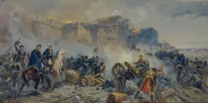 Alexander Suvorov Gallery: Russian army captured Izmail fortress. Artist: Usypenko, Fyodor Pavlovich (1917-?)