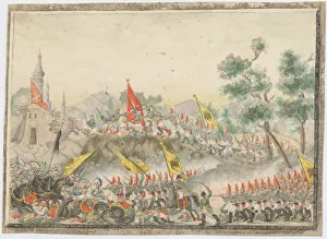Russian army captured Izmail fortress in 1790, 1829. Artist: Anonymous