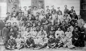 Russian Army officers - Pawlowski Reg't, between c1914 and c1915. Creator: Bain News Service