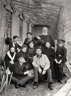 Chekhov Gallery: Russian author Anton Chekhov with family and friends, 1890