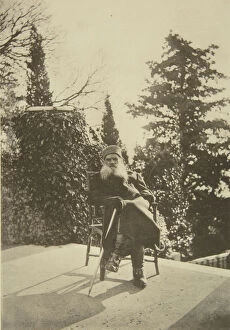 Leo Tolstoy Gallery: Russian author Leo Tolstoy, Gaspra, Crimea, Russia, 1902. Artist: Sophia Tolstaya