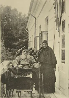 Sister Prints: Russian author Leo Tolstoy with his sister Maria Nikolaevna