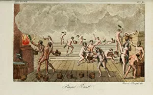 Nude Women Collection: Russian bath. Illustration from Il costume antico e moderno o storia del governo