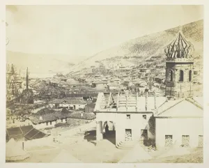 Crimea Ukraine Gallery: The Russian Church & Town of Balaklava, 1855. Creator: Roger Fenton
