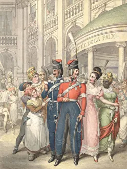 Bivouac Prints: Russian Cossacks in Paris, 1914, 1814-1815