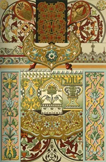 Russian enamel, majolica, wall painting, ceilings and japanned woodwork, (1898). Creator: Unknown Russian enamel, majolica, wall painting, ceilings and japanned woodwork, (1898). Creator: Unknown