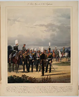 Karl Karlovich 1813 1889 Prints: The Russian General Staff, 1867. Artist: Piratsky, Karl Karlovich (1813-1889)