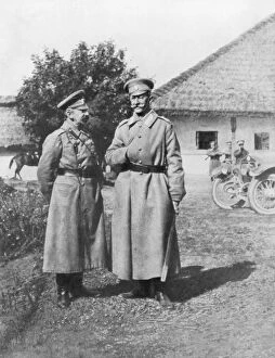 Brusilov Gallery: Russian Generals Gurko and Brusilov, 1917