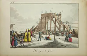 Mardi Gras Gallery: Russian Ice Mountain, 1817. Artist: Houbigant, Armand-Gustave (1789-1862)