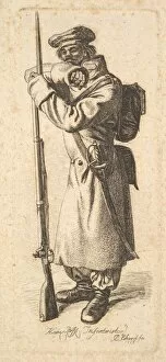 Erhard Johann Christian Collection: The Russian Infantryman, 1815. Creator: Johann Christian Erhard