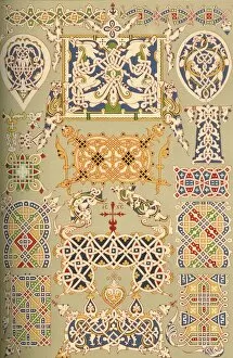 Historic Styles Of Ornament Gallery: Russian manuscript painting, (1898). Creator: Unknown