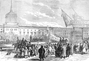 Saxe Coburg And Gotha Duke Of Prints: Russian marriage festivities: procession of life-boats at St