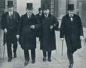 Minister Of Finance Gallery: Russian Minister of Finance in England: M. Bark on his way to the House of Commons, 1914