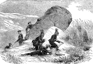 Caucasus Asia Prints: Russian outposts in the Caucasus, 1854. Creator: Unknown