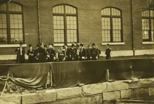 Sergey Yulyevich Witte Prints: Russian peace commission arrives at Portsmouth, 1905. Creator: Unknown