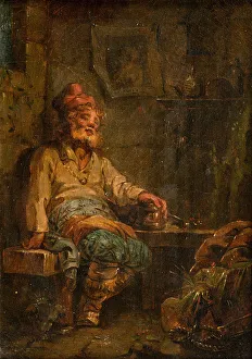 Le Prince Prints: Russian peasant resting, 1760s