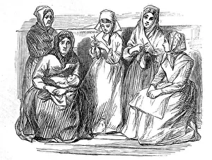 Shawls Prints: Russian Prisoners, 1854. Creator: Unknown