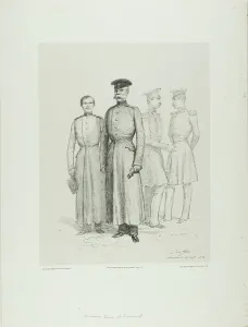 Raffet Denis Auguste Marie Prints: Russian Prisoners of Bomarsud, 1854. Creator: Auguste Raffet