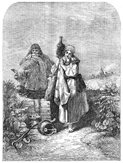 The Russian Serf, painted by Joseph J. Jenkins - from the Exhibition of the Society of... 1854. Creator: Horace Harral. The Russian Serf, painted by Joseph J. Jenkins - from the Exhibition of the Society of... 1854