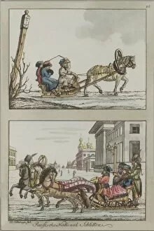 Horse Driving Gallery: Russian sledges, Between 1792 and 1820