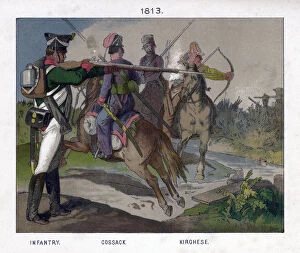 Images Dated 12th May 2007: Russian soldiers of 1813 (19th century)