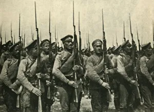 Infantry Prints: Russian soldiers, First World War, 1914, (c1920). Creator: Unknown