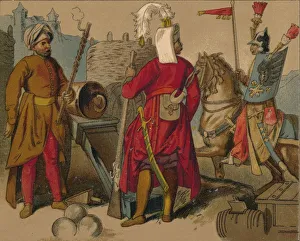 Russian Strelitzi and Turkish Guards of the 17th Century - Artilleryman, Janissary Russian Strelitzi and Turkish Guards of the 17th Century - Artilleryman, Janissary